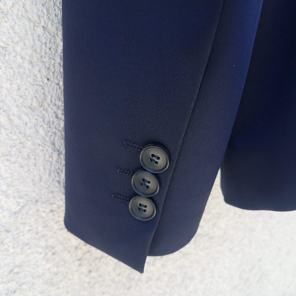 Zara Mens Navy Blue Suit Jacket - Picture 4 of 16